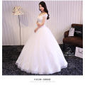 Korean Fancy bride dress Off Shoulder Heavy Beaded wedding dress bridal gowns